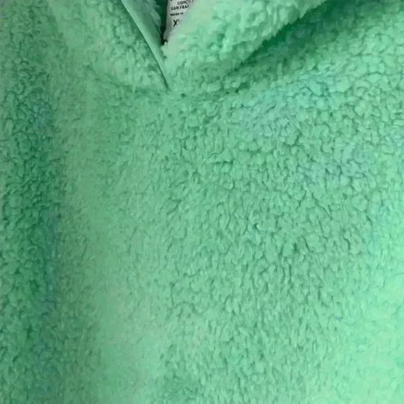 Athleta Girl So Snug Sherpa‎ Hoodie  with Pockets Green size XXL (16) - Picture 7 of 11
